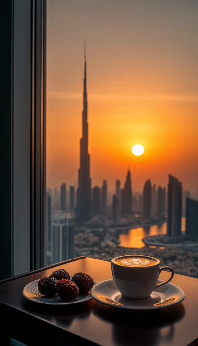 Morning Meal at Burj Khalifa