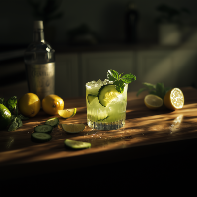 Refreshing Gin and Cucumber Cocktail