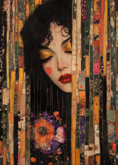 Rembrandt and Klimt Inspired Art