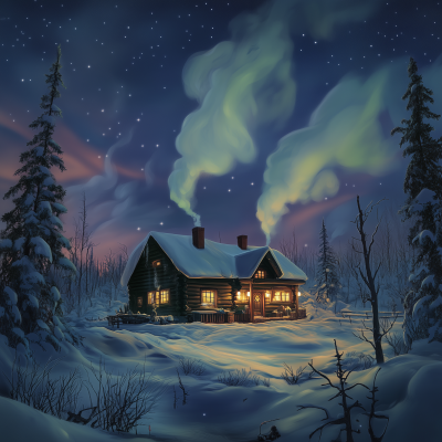 Cozy Cabin at the North Pole