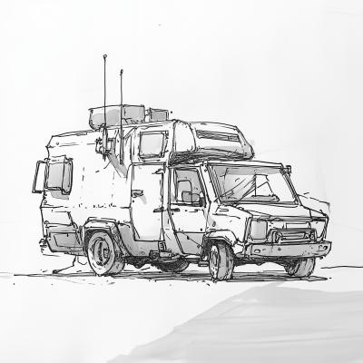 Nomadic Vehicle in Parking Lot