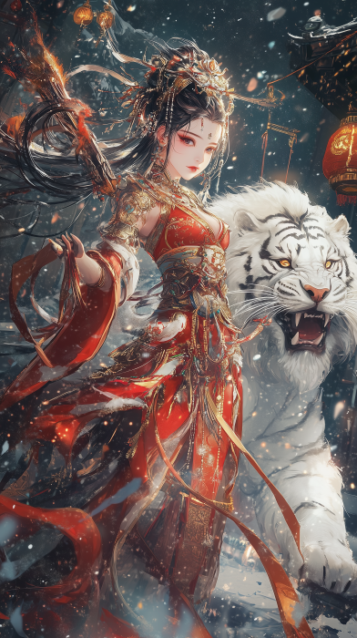 Chinese God Fa Illustration