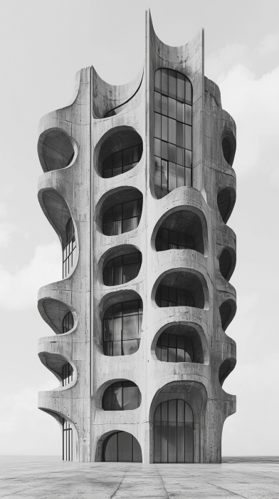 Brutalist Tower Structure