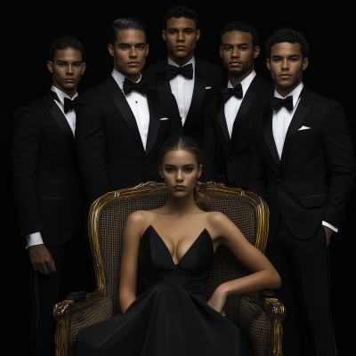 Models in Tuxedos