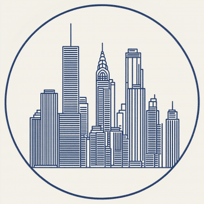 Minimalist City Skyline Emblem