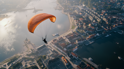 Parachuting Over Aalborg