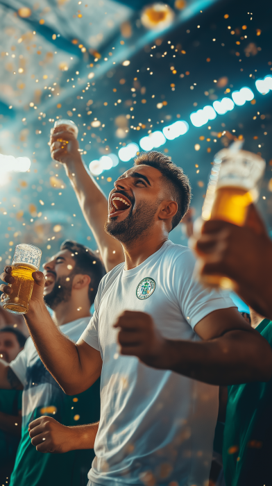 Celebration of Football Fans