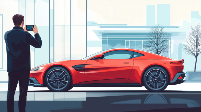 Man Photographing Aston Martin