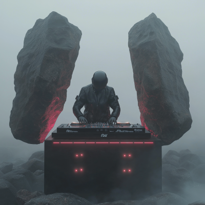 Futuristic DJ Performance