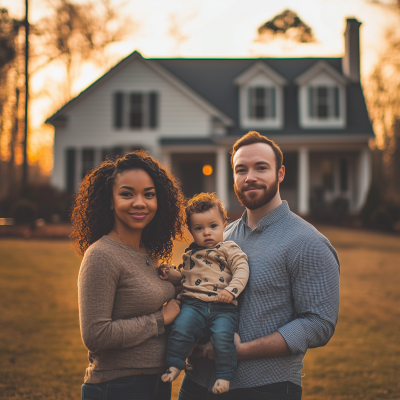 Family at Sunset