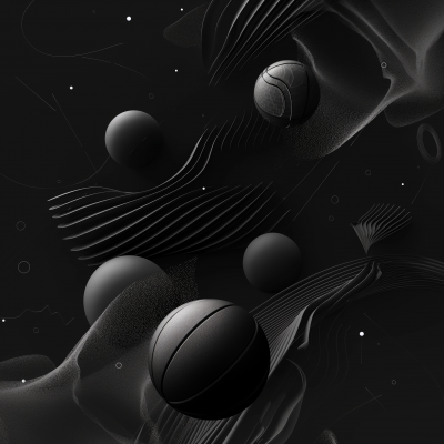 Minimalist Basketball Background
