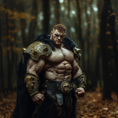 Handsome Green Orc Bodybuilder