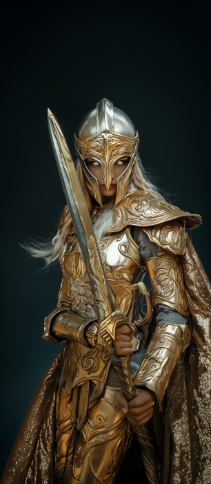 Warrior Woman in Elven Armor
