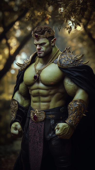 Handsome Orc Bodybuilder