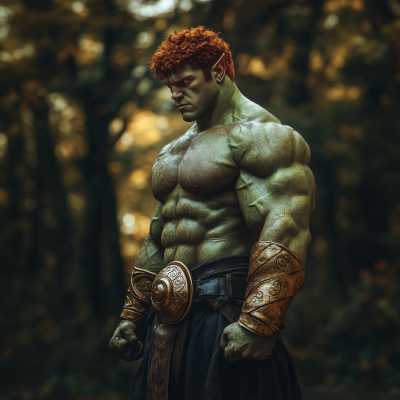 Handsome Green Skinned Orc