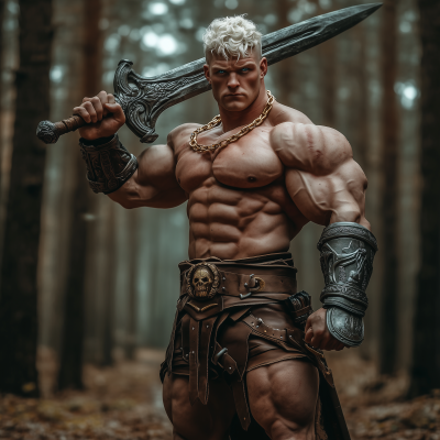 Hyper Muscular Orc Bodybuilder