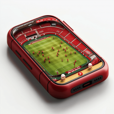 Isometric iPhone with Kabaddi Stadium