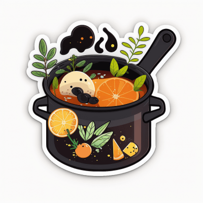 Cute Happy Boiling Pot