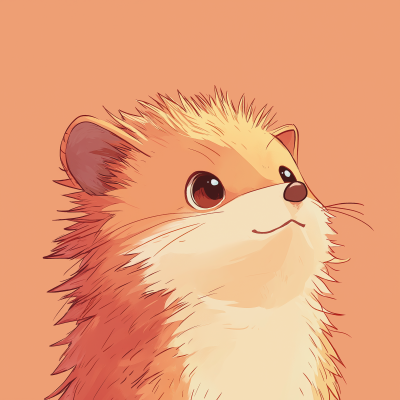 Cute Hedgehog Anime Drawing