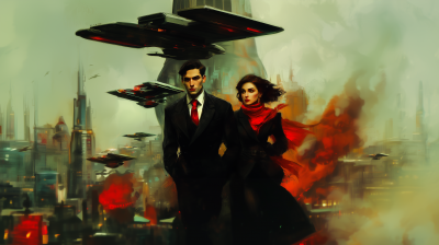 Futuristic City Scene