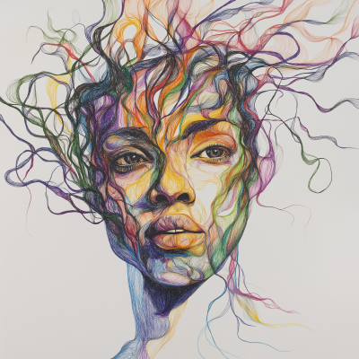 Organic Tapestry Portrait