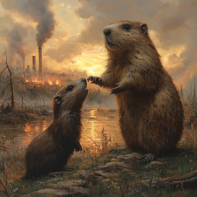 Tragic Love of Groundhog and Beaver