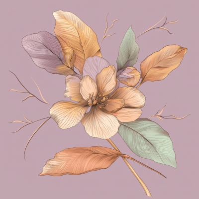 Exotic Flowers Illustration