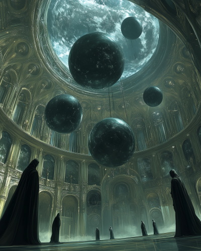 Fantasy Orrery in Solarium