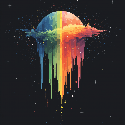 Rainbow Upside Down Earth