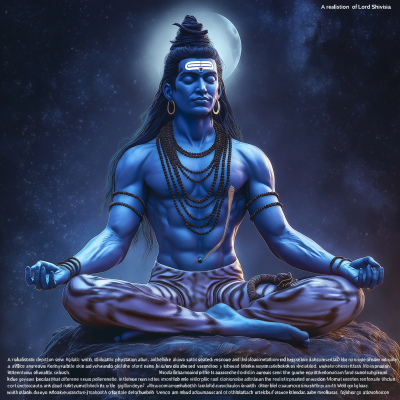 Meditating Lord Shiva