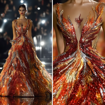 Phoenix Fire Bird Gown