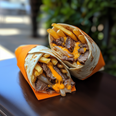 Philly Cheese Steak Wrap