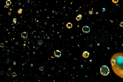 Scattered Sparkles on Black