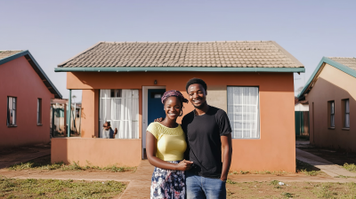 Happy African Couple in Township