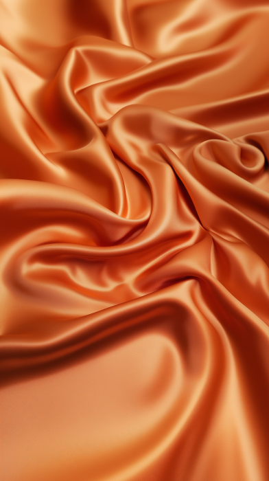 Elegant Terracotta Satin Fabric