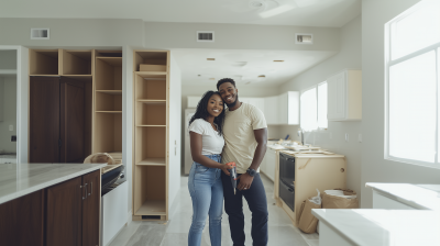 Happy Couple in Kitchen