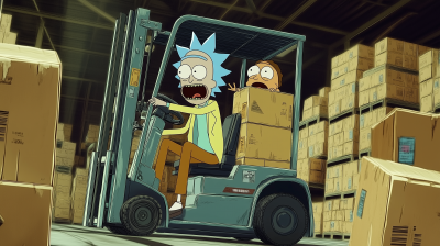 Rick and Morty Warehouse Chaos