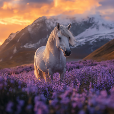 Magical Unicorn in Neelakurinji