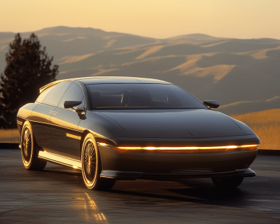 Retro Futuristic Lucid Air