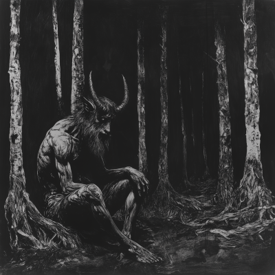 Faun in a Nightmare Forest