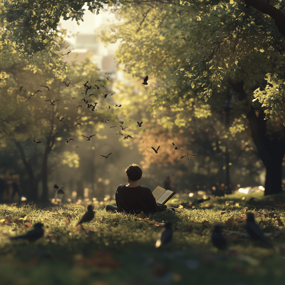 Quiet Reading in the Park