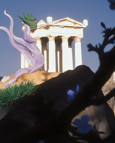 Southern Italian Landscape with Greek Temple