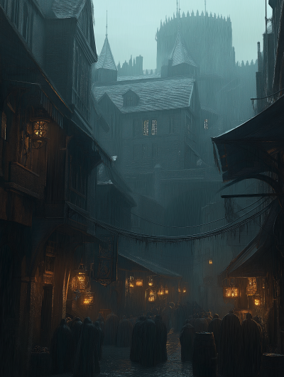 Misty Medieval City