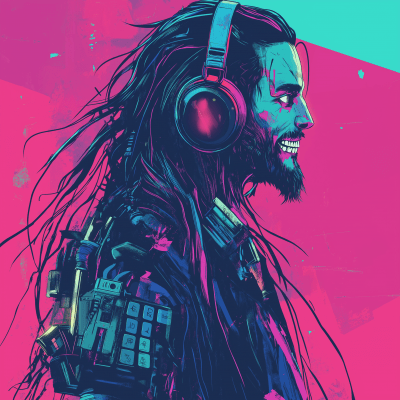 Futuristic Streamer Character
