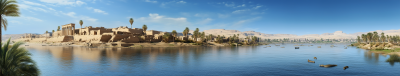 Panoramic View of the Nile River