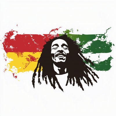 Bob Marley Stencil Art