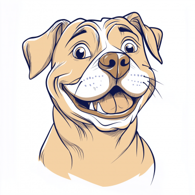 Happy Cartoon Dog