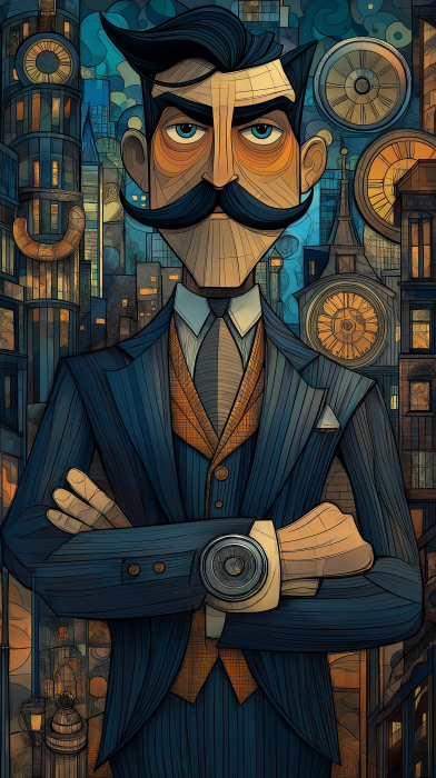 Art Deco Dapper Man