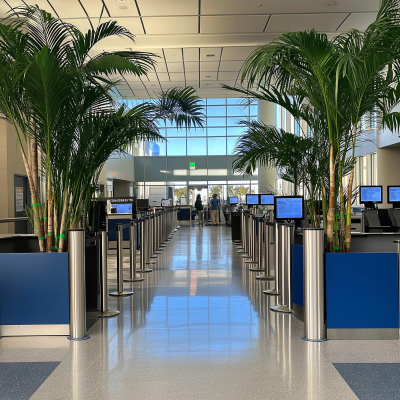 Modern TSA Security Checkpoint