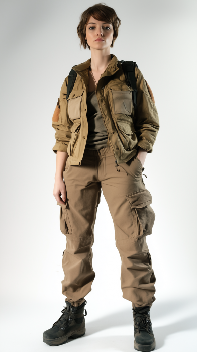 Female in Safari Outfit